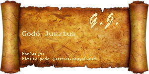 Godó Jusztus névjegykártya